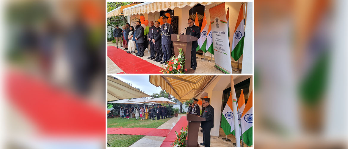  On the occasion of the 75th Republic Day of India, Ambassador Sanjeev Singla read out the President's address
