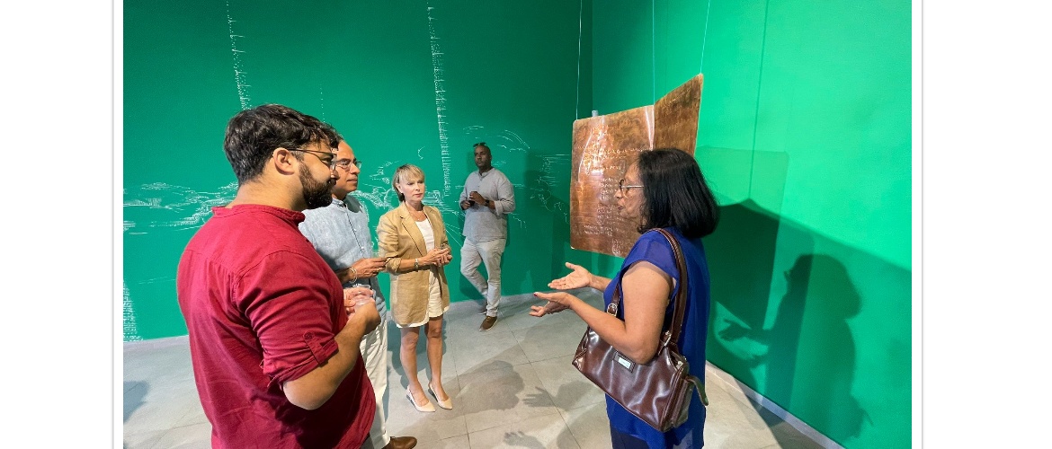  Ambassador visited Copper Wing, an exhibition on Cochini Jewish Heritage at Contemporary Art Center Ramla by prominent Indian Jewish artist Mr. Meydad Eliyahu.