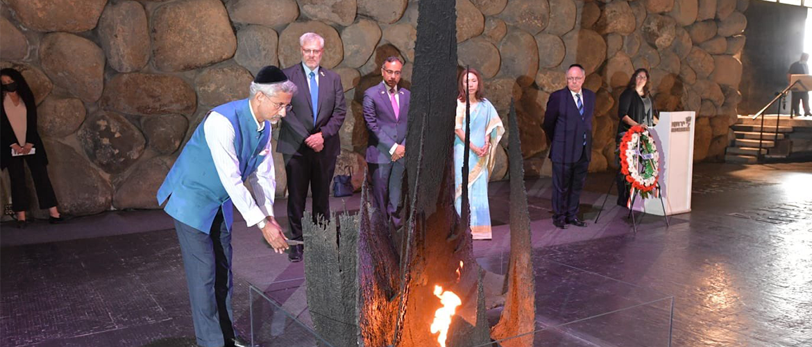  External Affairs Minister Dr. S. Jaishankar paid homage to the victims of the Holocaust at Yad Vashem.