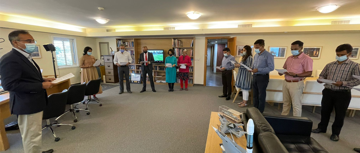  On Rashtriya Ekta Diwas Ambassador Sanjeev Singla administered Unity pledge to Embassy officials.