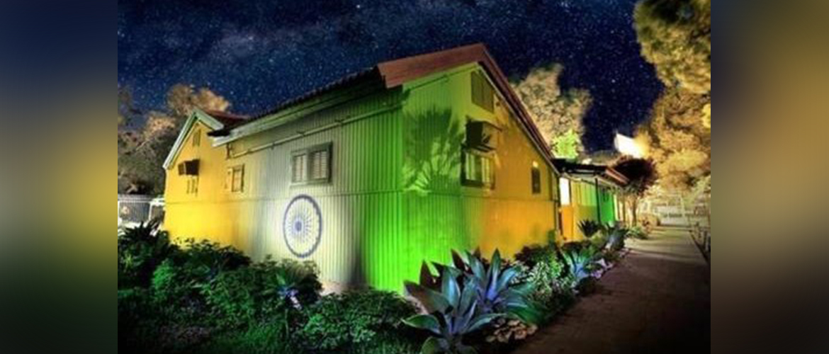  Illumination of Ben-Gurion House with Indian Tricolor.