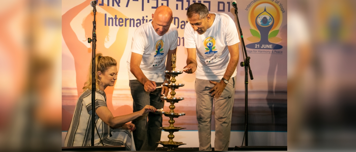  International Day of Yoga Celebrations in Tel Aviv on 20 June 2019.