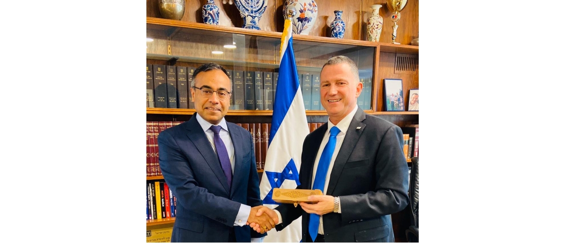  Amb Sanjeev Singla called on Speaker of the Knesset Yuli Edelstein.