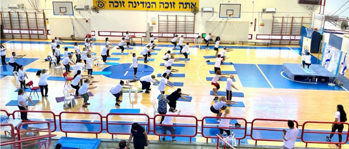  International Day of Yoga celebrations at the City of Ramla. 